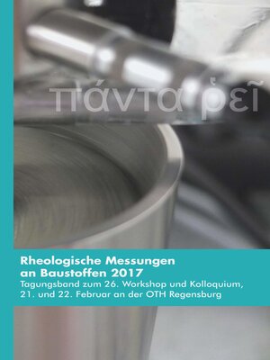 cover image of Rheologische Messungen an Baustoffen 2017